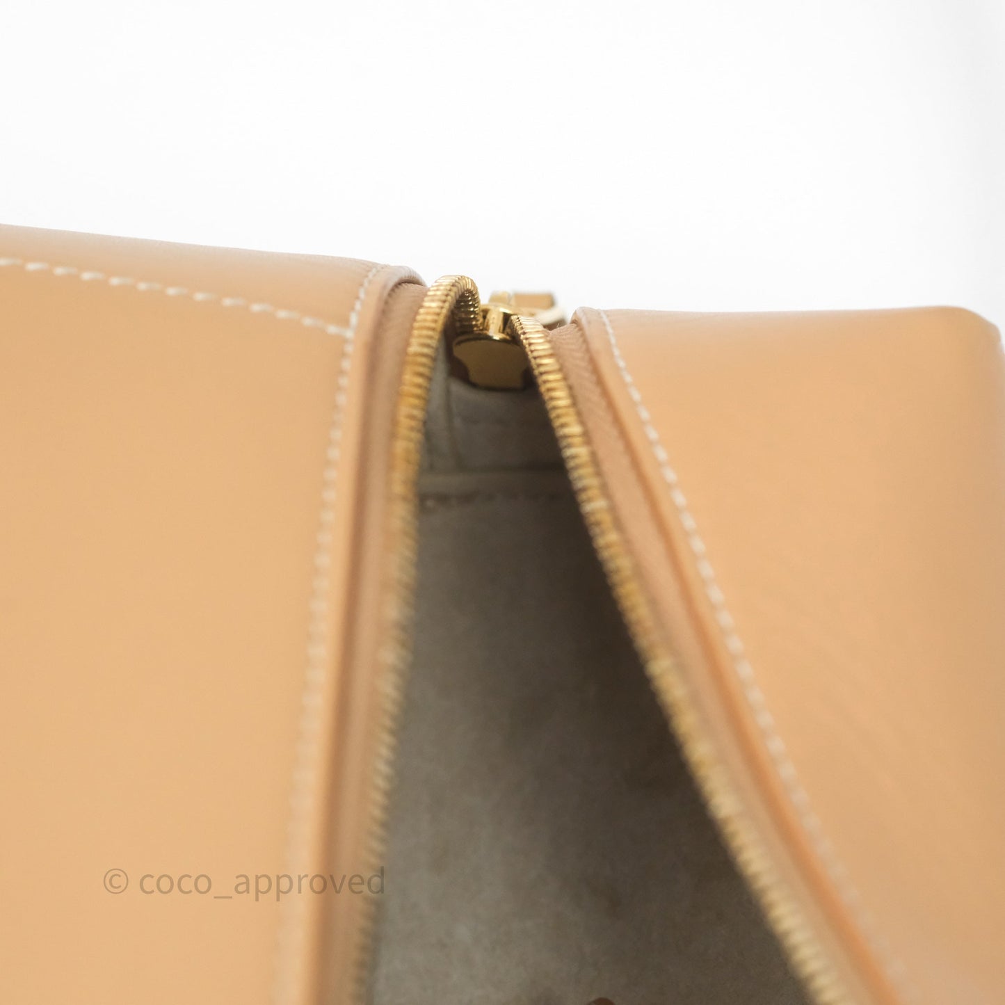 Loro Piana Extra Bag L27 Light Bamboo Calfskin Gold Hardware