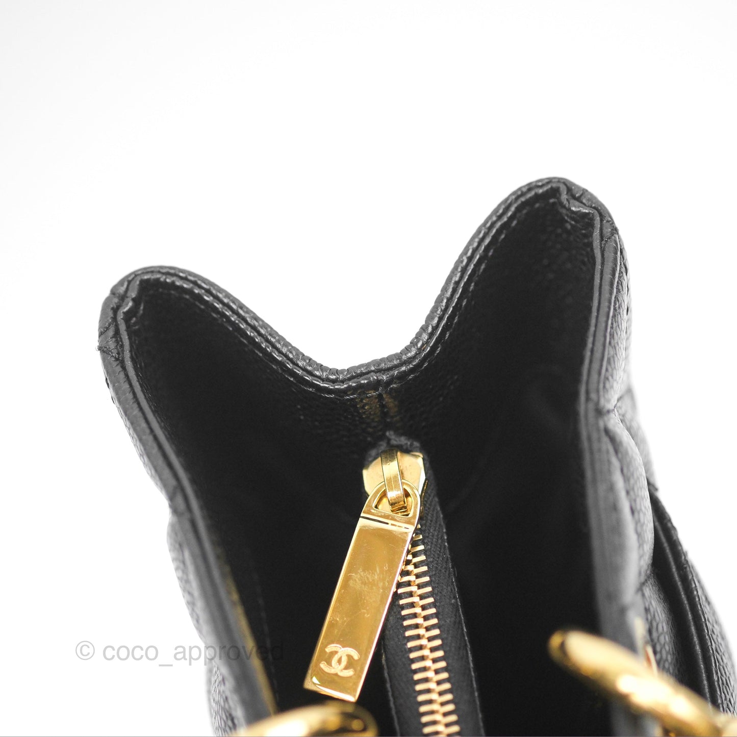 Chanel GST Black Caviar Gold Hardware