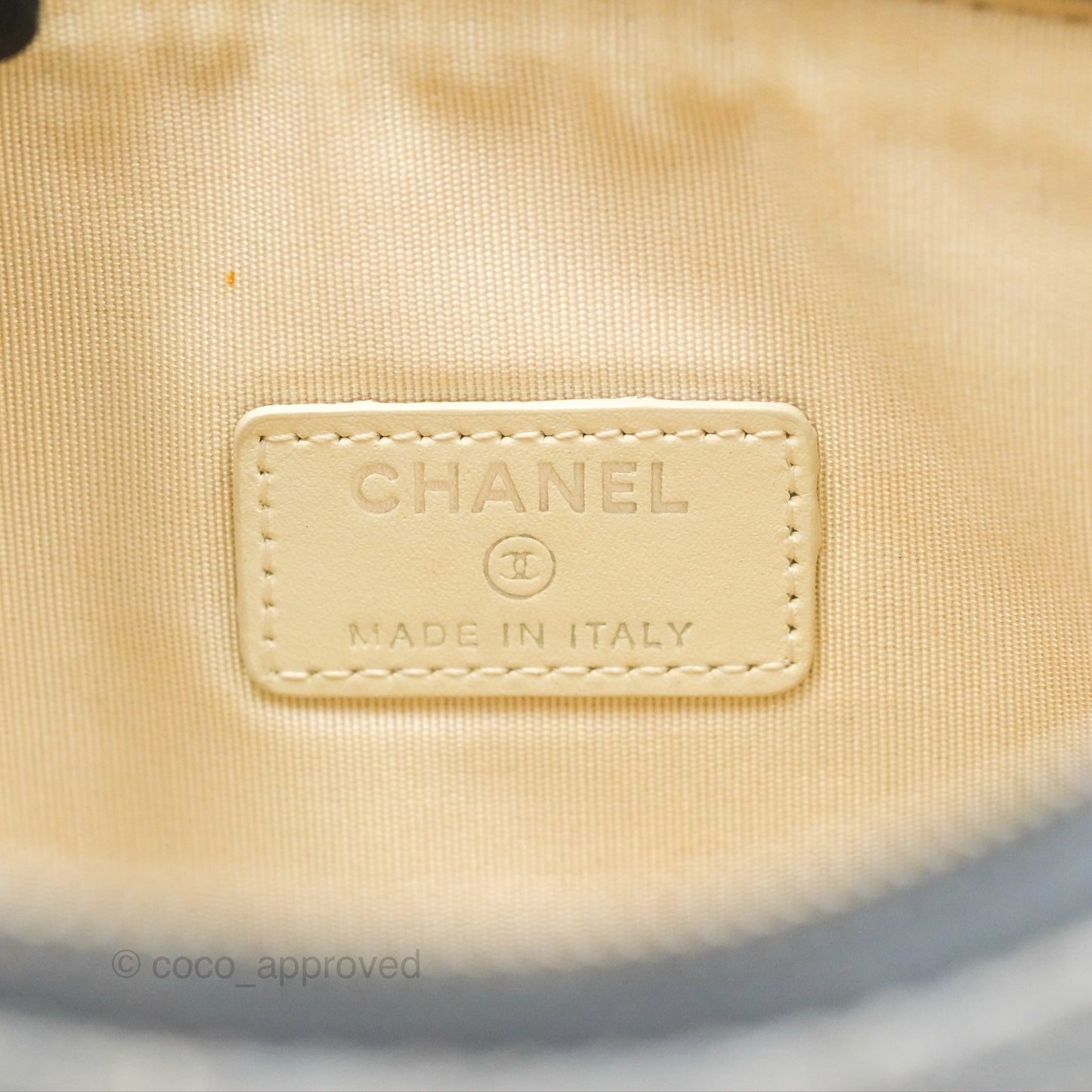 Chanel Deauville Clutch Light Blue Raffia