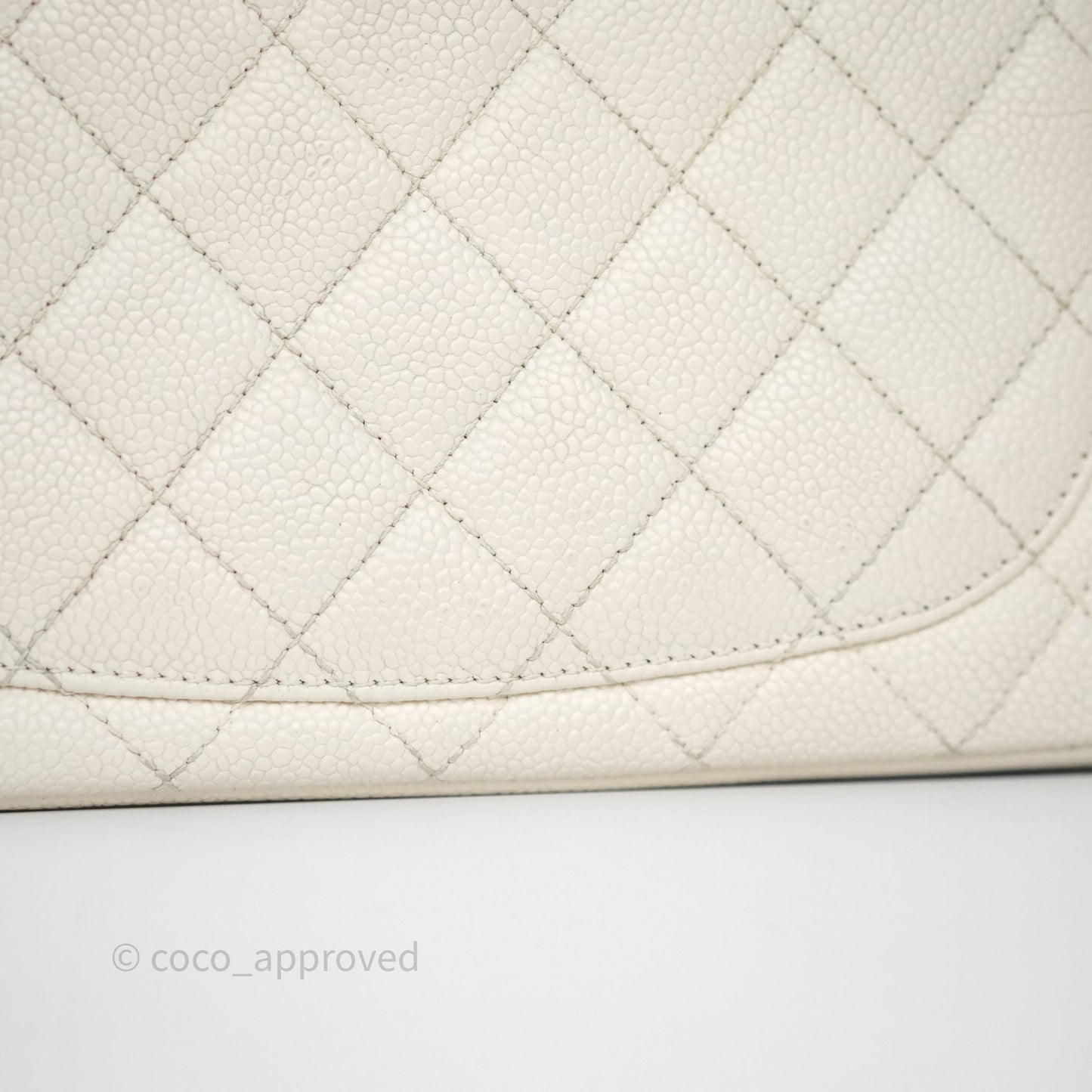 Chanel Quilted Medium CC Filigree Flap White/ Black Caviar