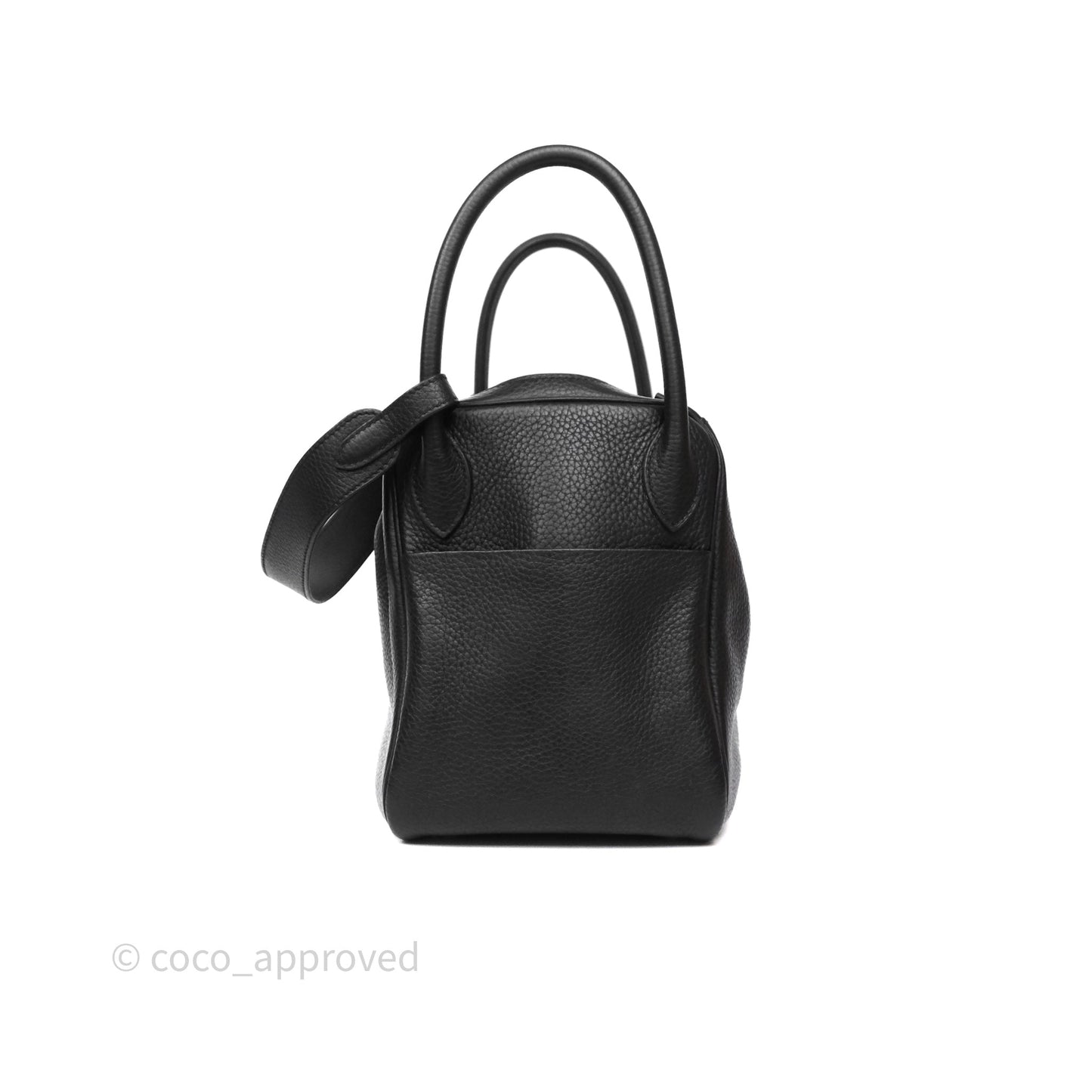 Hermès Lindy 30 Black Clemence Palladium Hardware