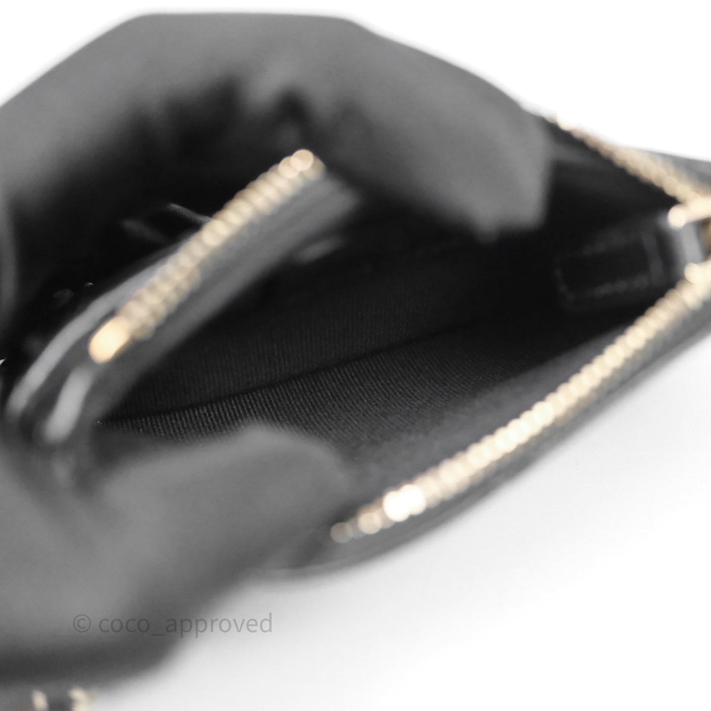 Chanel Mesh Clutch With Chain Black Shiny Lambskin Gold Hardware