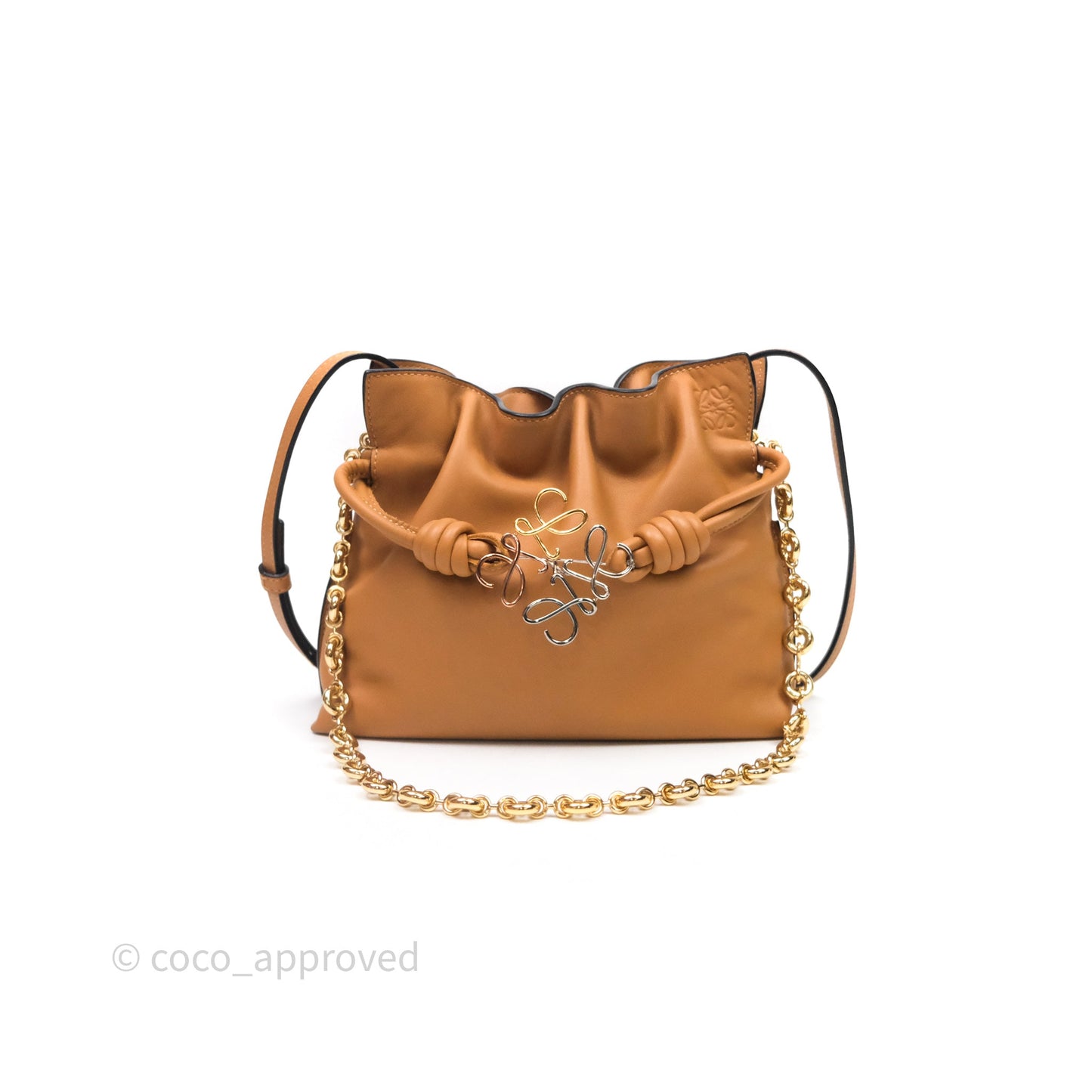 Loewe Flamenco Clutch Mini Bag Gold