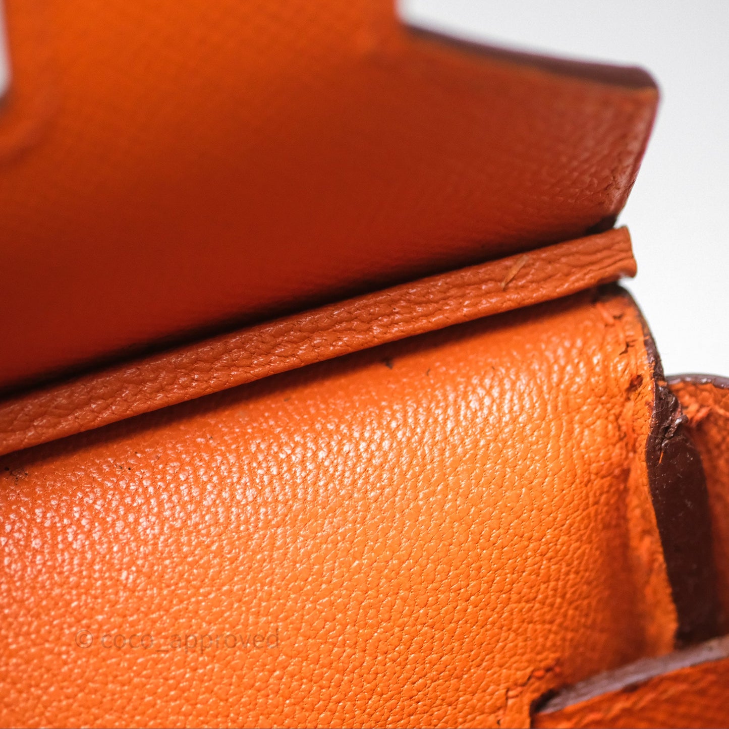 Hermès Birkin 30 Retourne Orange Epsom Palladium Hardware
