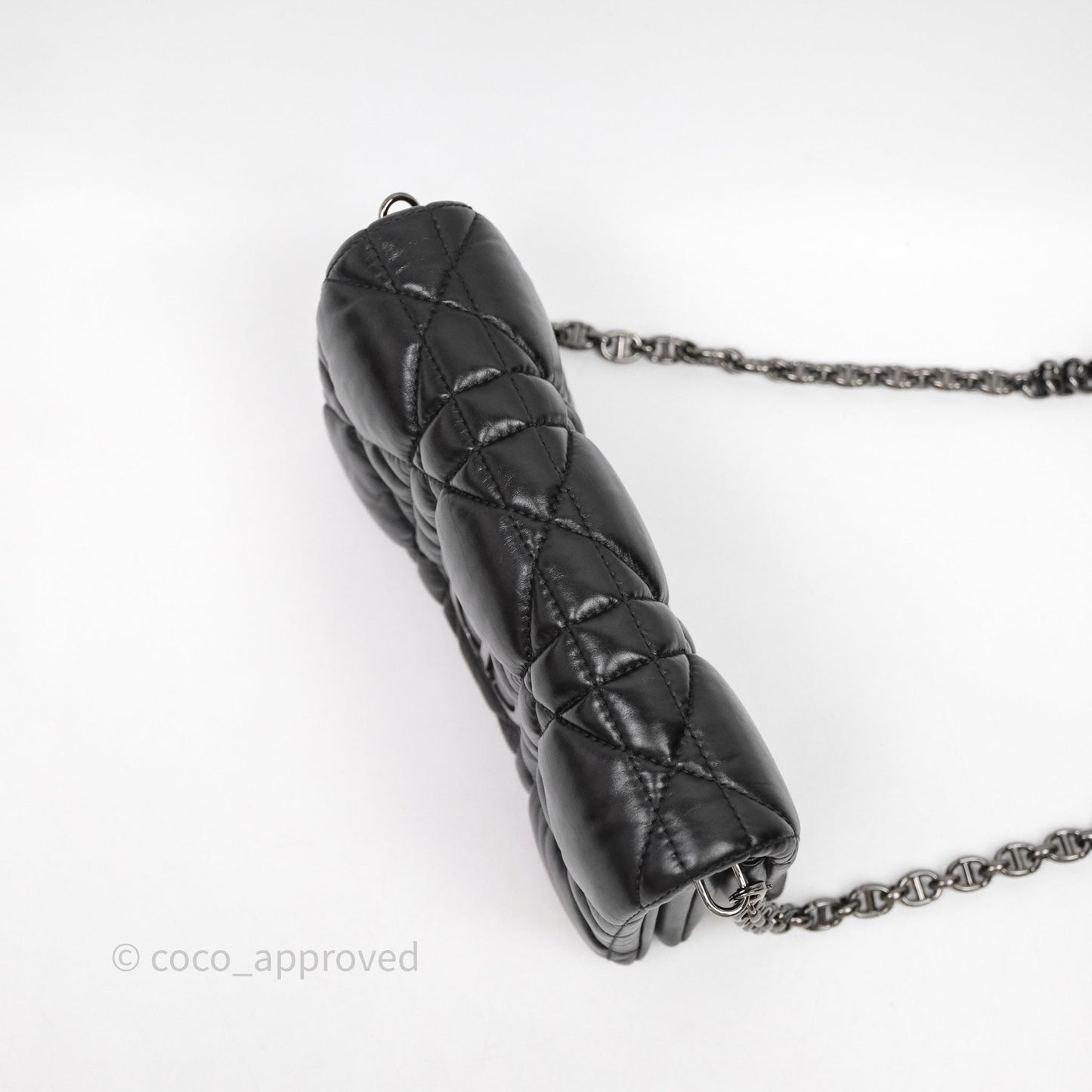 Christian Dior Mini Caro Bag Black Macrocannage