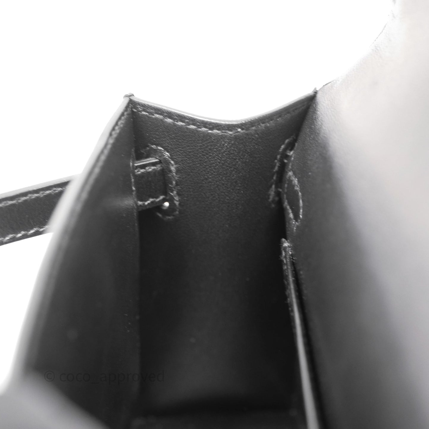 Hermès Mini Kelly II Black Noir 89 Box Leather Gold Hardware