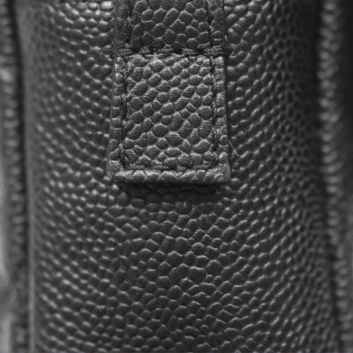 Chanel Quilted Easy Flap Bag Black Caviar Silver Hardware