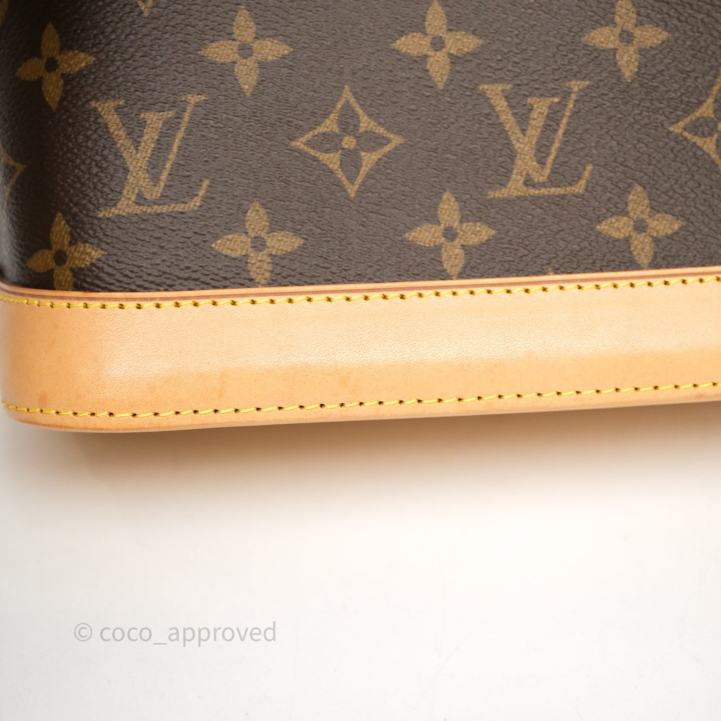 Louis Vuitton Monogram Alma BB Bag Gold Hardware