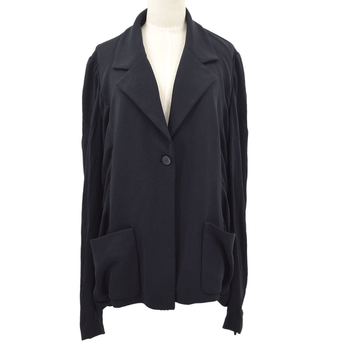 Luxury Chanel 1998 Cruise #44 Single Breasted Jacket Black