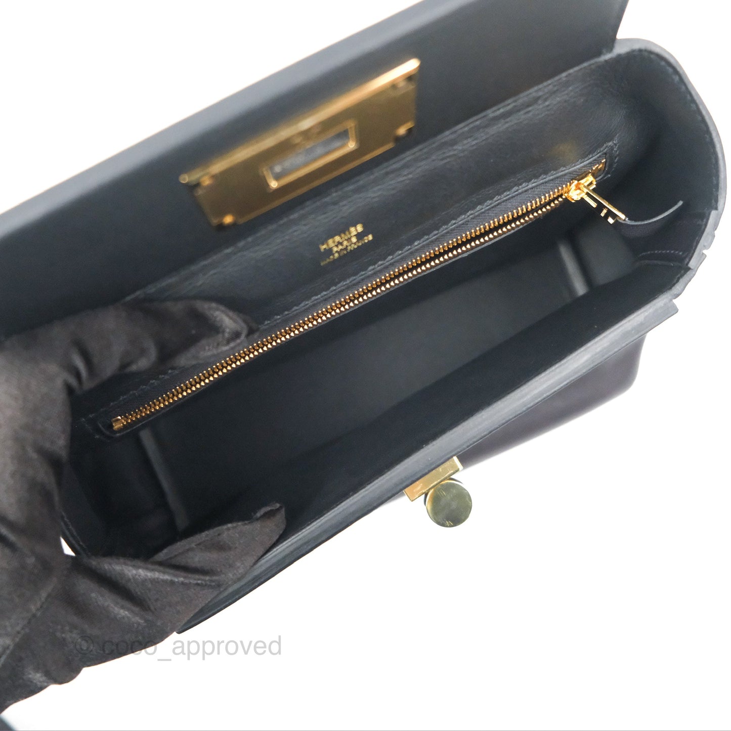 Hermès 24/24 21 Mini Black Swift Gold Hardware
