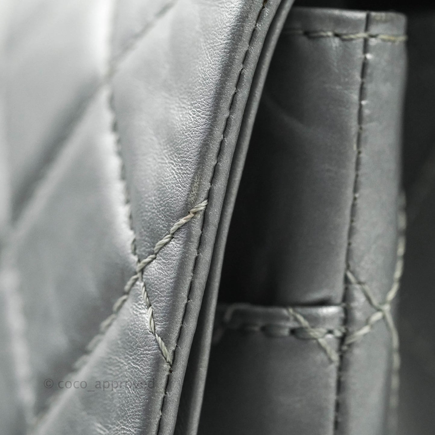 Chanel Reissue 227 Quilted Aged Calfskin Silver Ruthenium Hardware