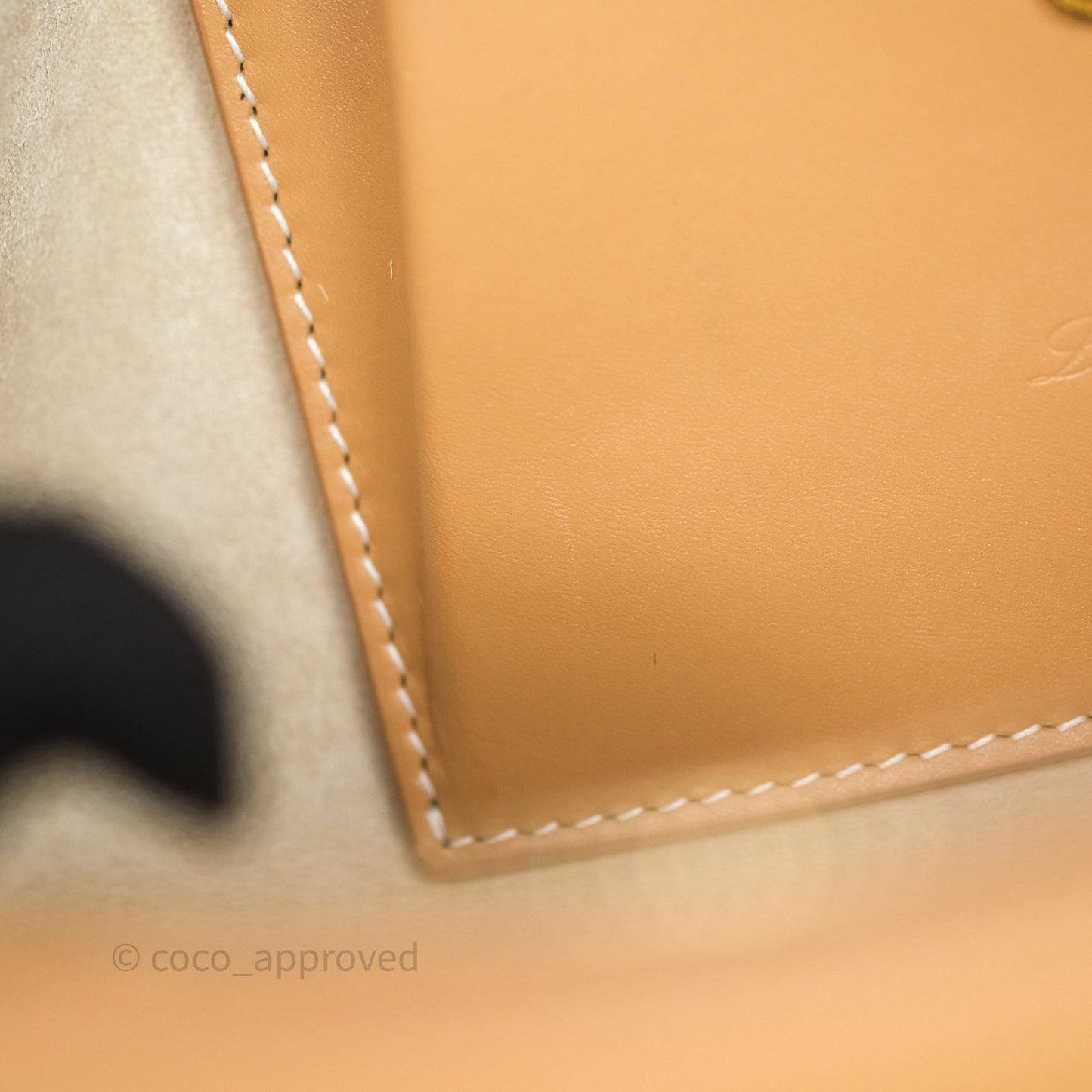 Loro Piana Extra Bag L27 Light Bamboo Calfskin Gold Hardware