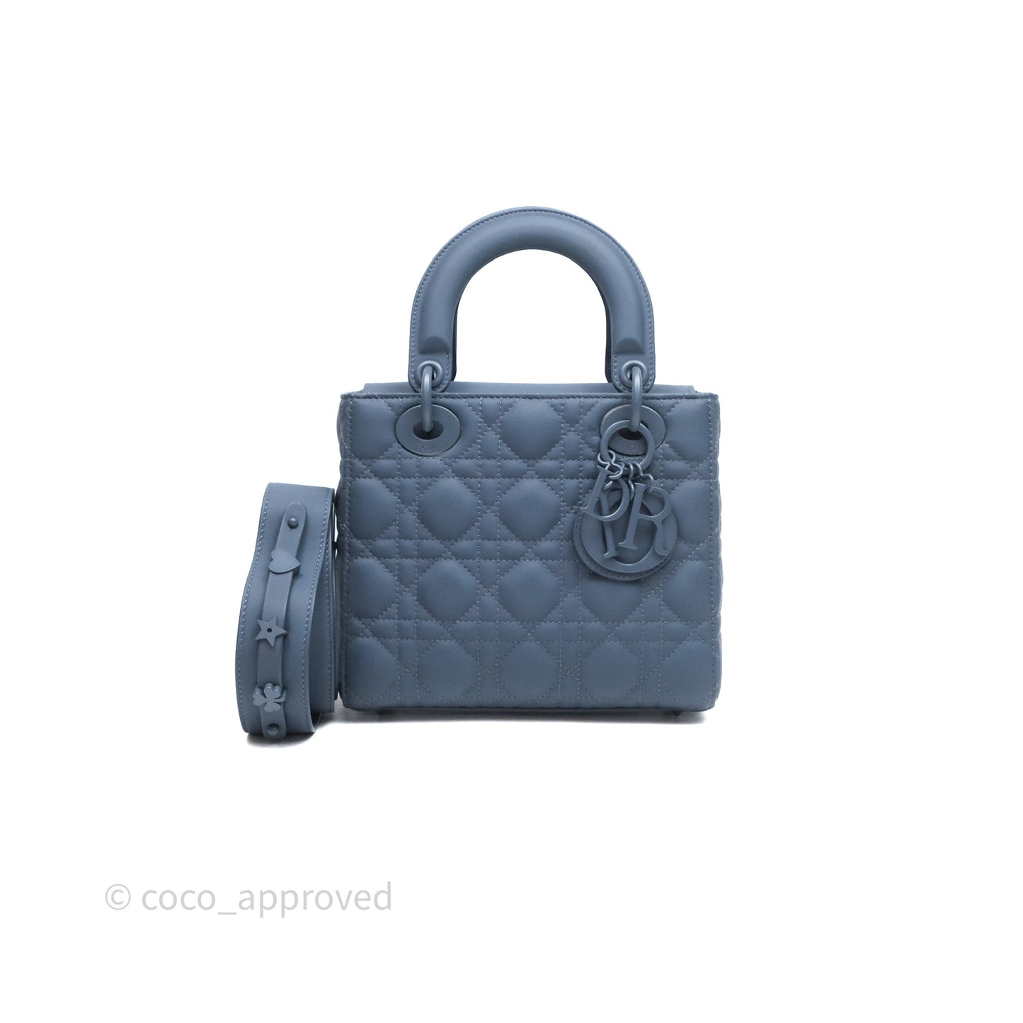 Christian Dior Small My ABCDior Lady Dior UltraMatte Calfskin Cannage Dark Blue