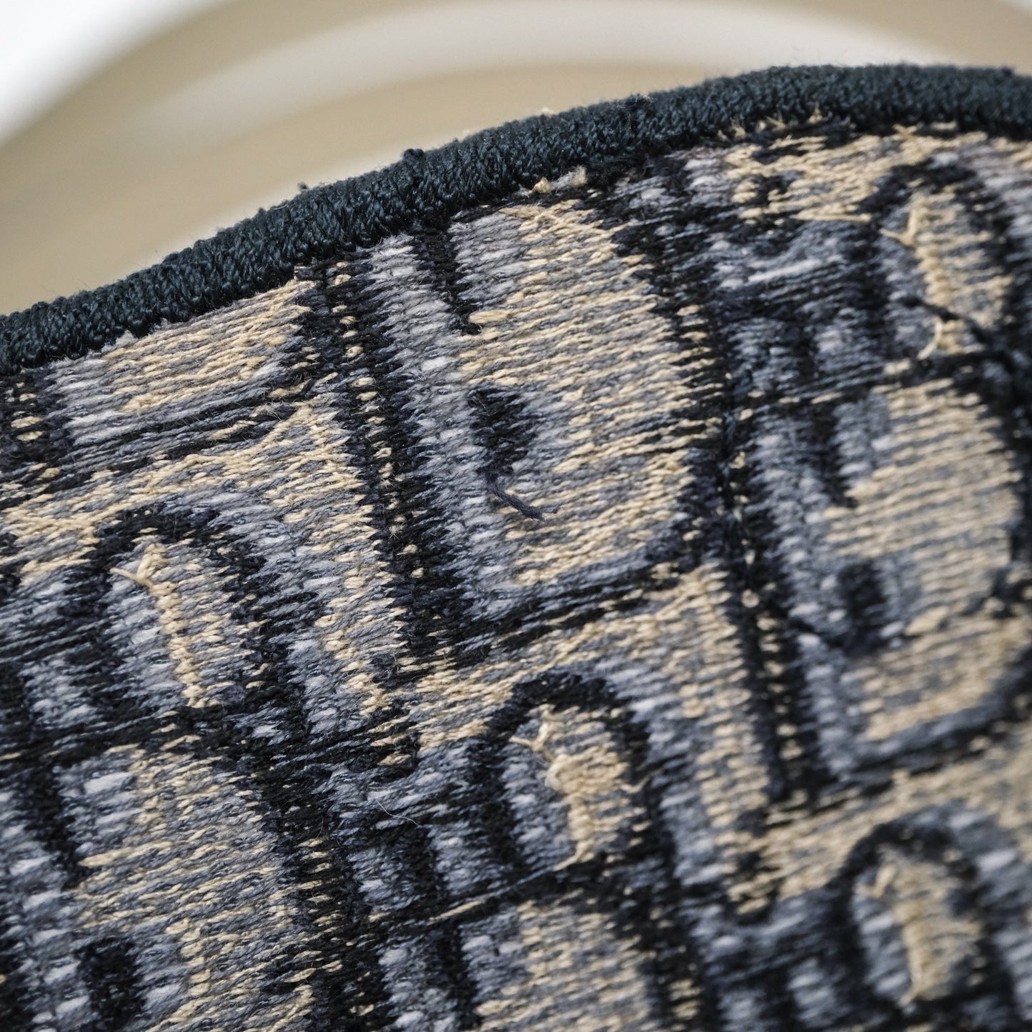 Christian Dior Navy Oblique Slim Saddle Pouch