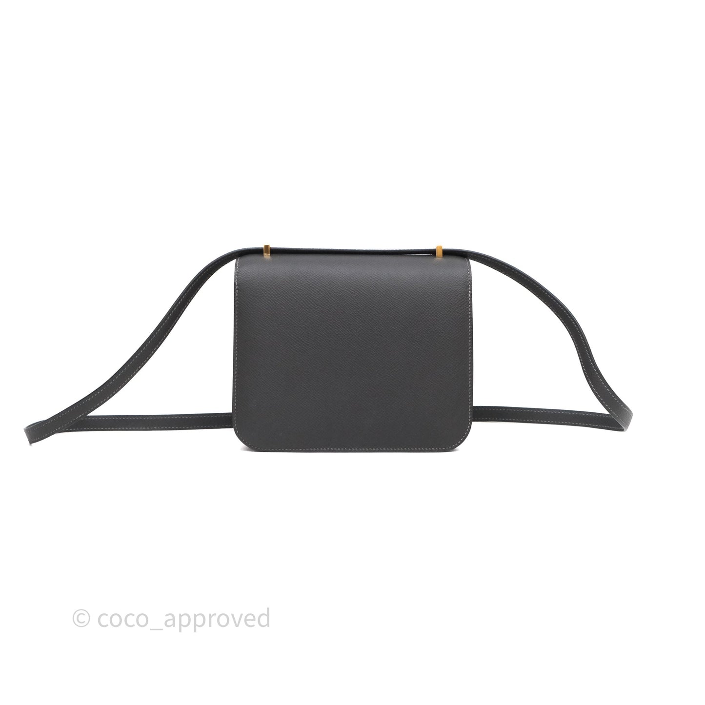 Hermès Constance Mini 18cm Graphite 88 Epsom Gold Hardware