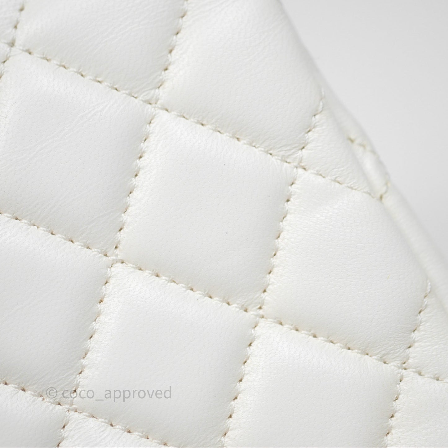 Chanel Crystals Top Handle Mini Rectangular Flap Bag White Lambskin Gold Hardware
