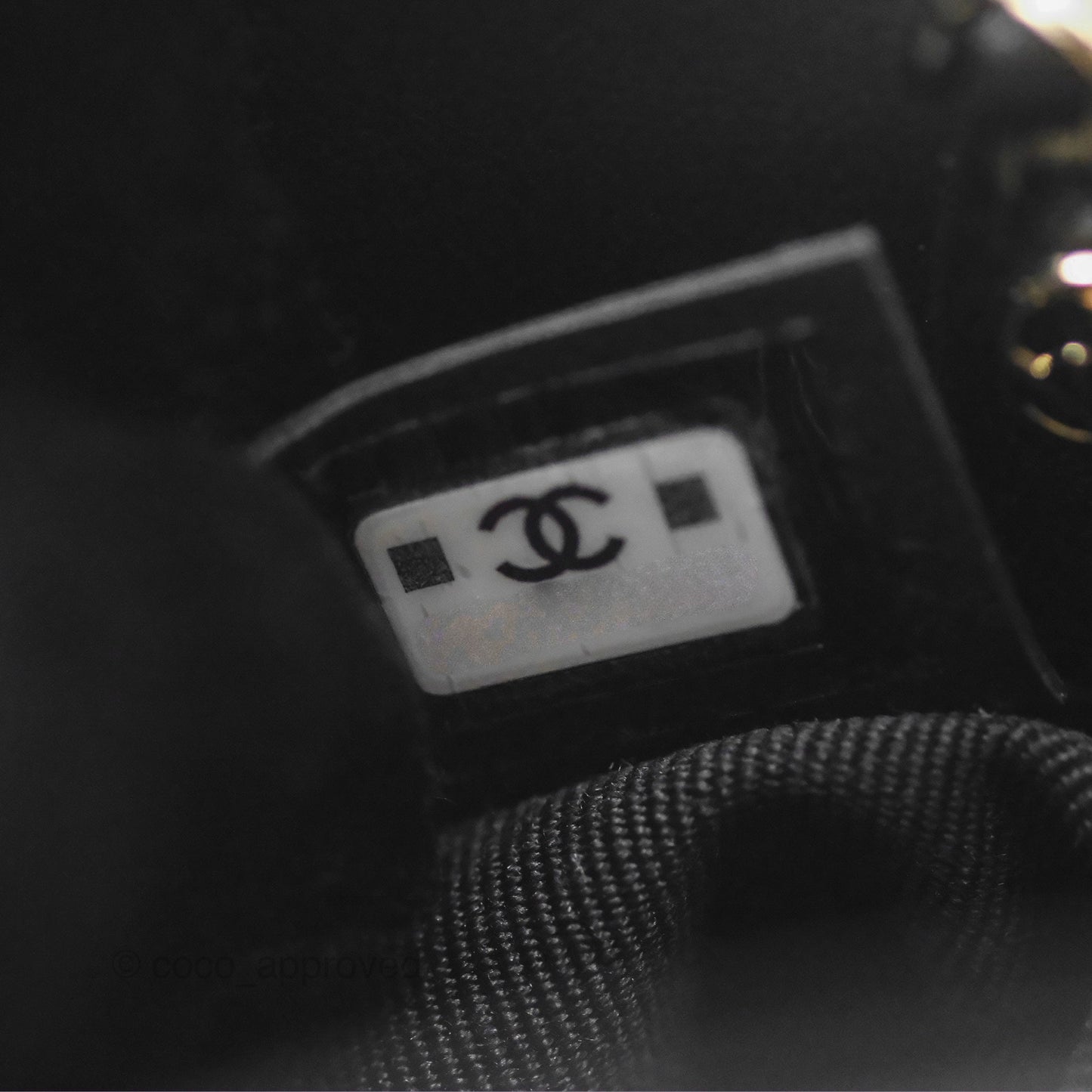 Chanel Nano 31 Black Shiny Calfskin Gold Hardware