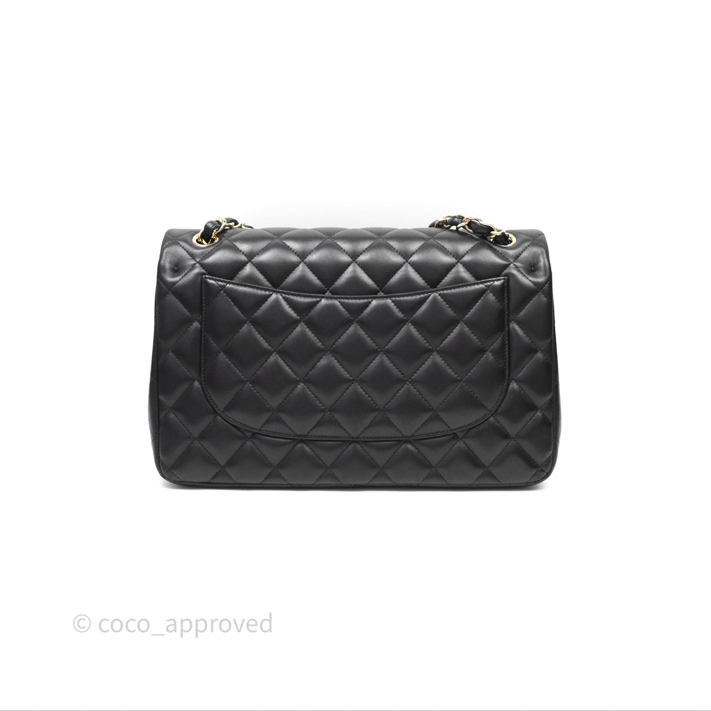Chanel Jumbo Double Flap Black Lambskin Gold Hardware