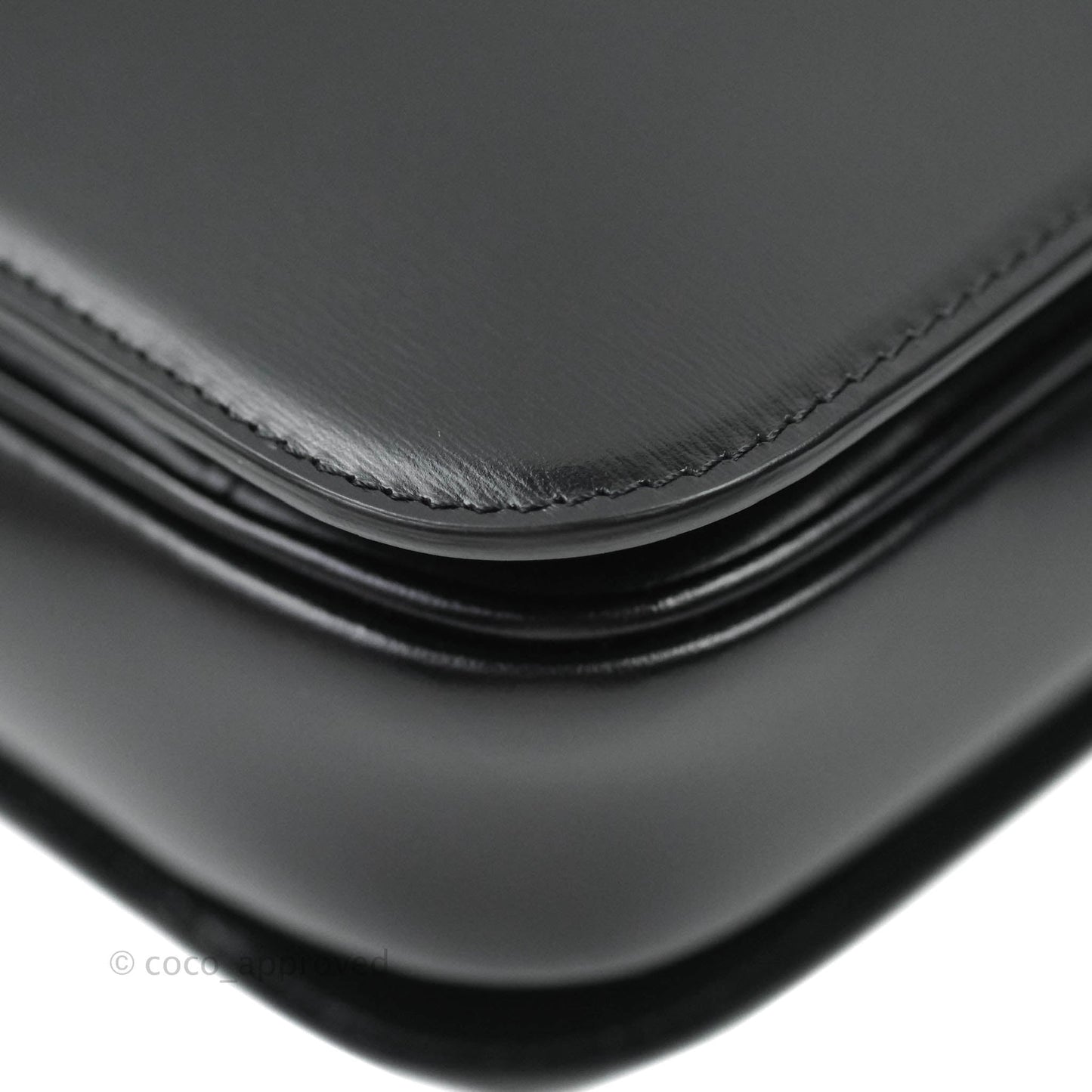 Celine Shiny Calfskin Medium Triomphe Black