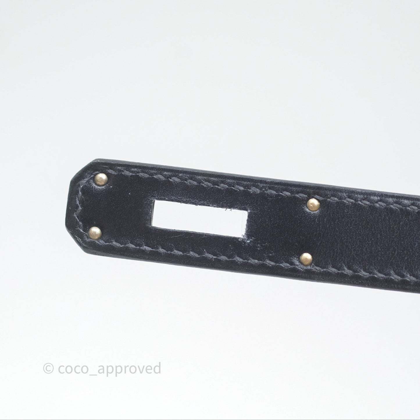 Hermès Vintage Kelly 32 Retourn Navy/Purple Box Leather Palladium Hardware