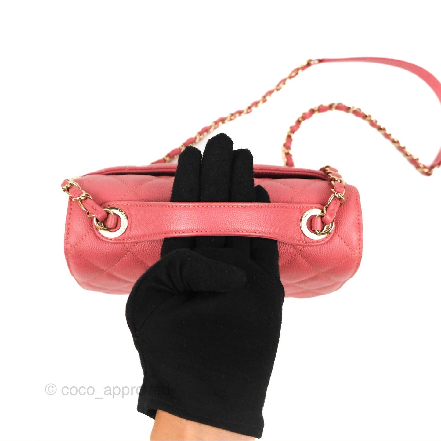 Chanel Quilted Medium Business Affinity Flap Pink Caviar Gold Hardware