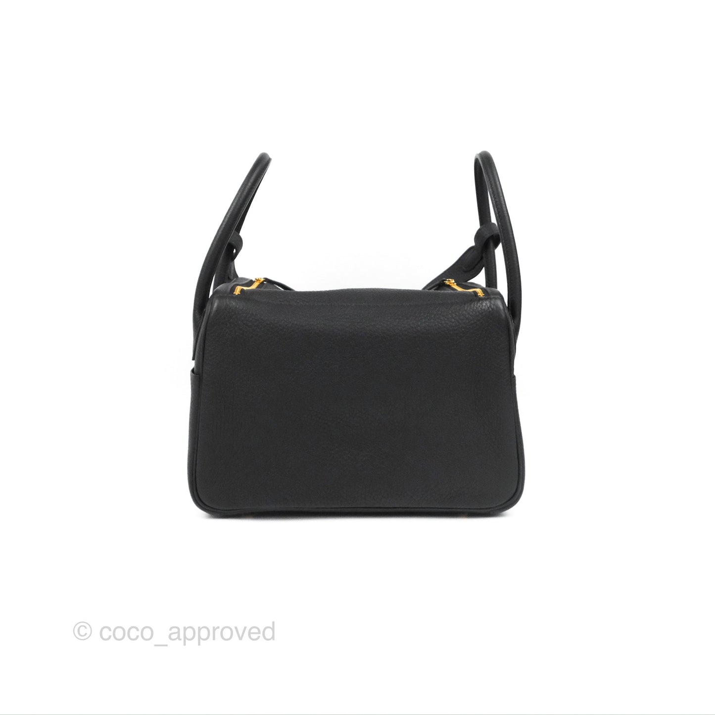 Hermès Lindy 26 Black Clemence Gold Hardware
