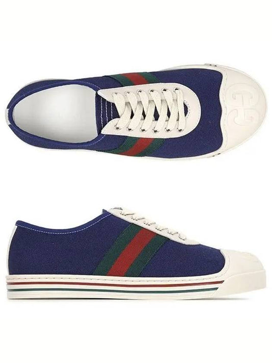 Luxury Gucci Trending 2025 Kids Web Sneakers Navy