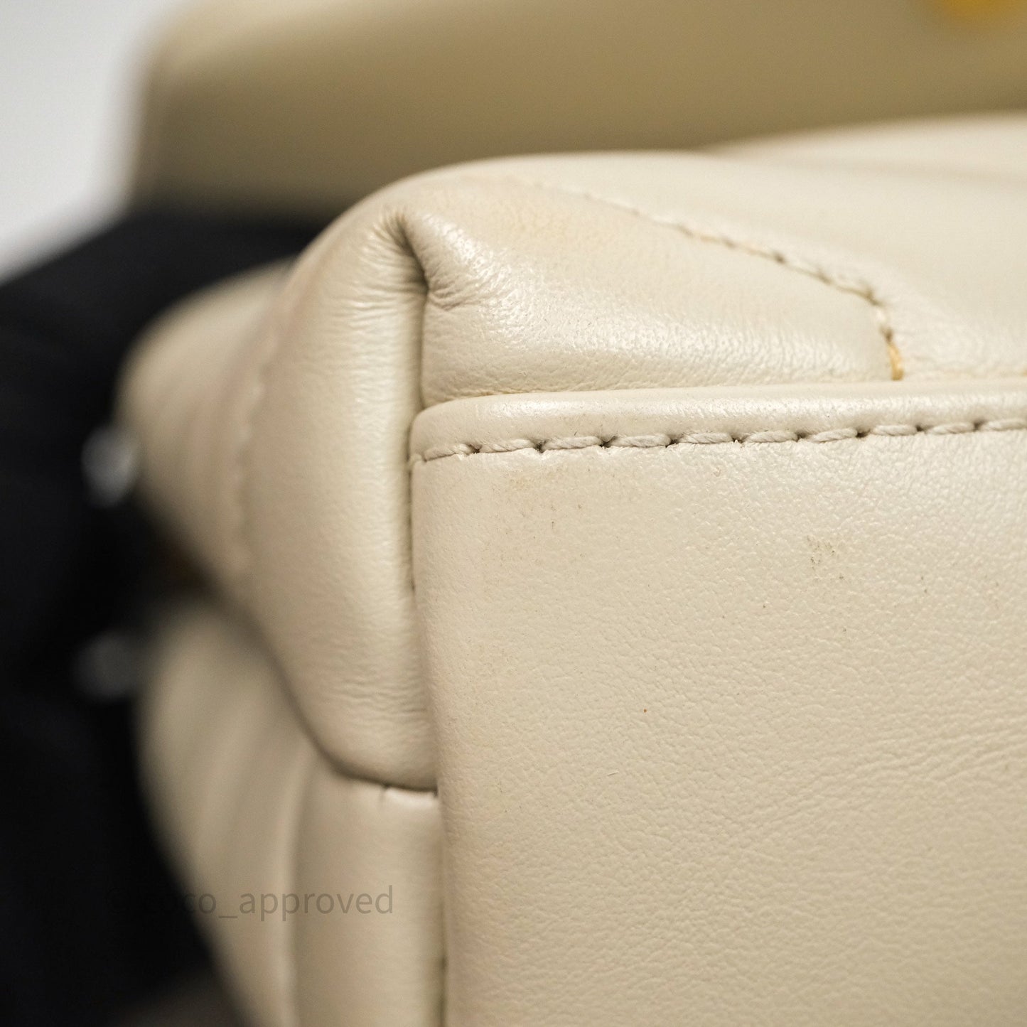 Saint Laurent Small Loulou Flap Bag Beige Calfskin Gold Hardware