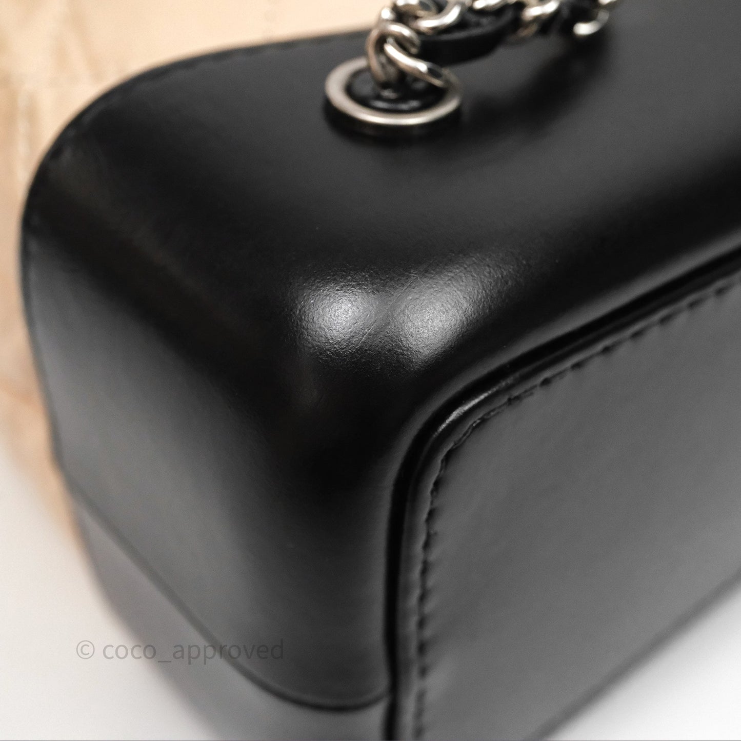 Chanel Quilted Small Gabrielle Backpack Black/Beige Aged Calfskin