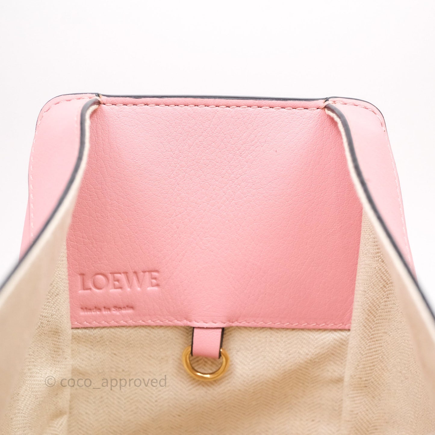 Loewe Small Hammock Shoulder Bag Pink Tan