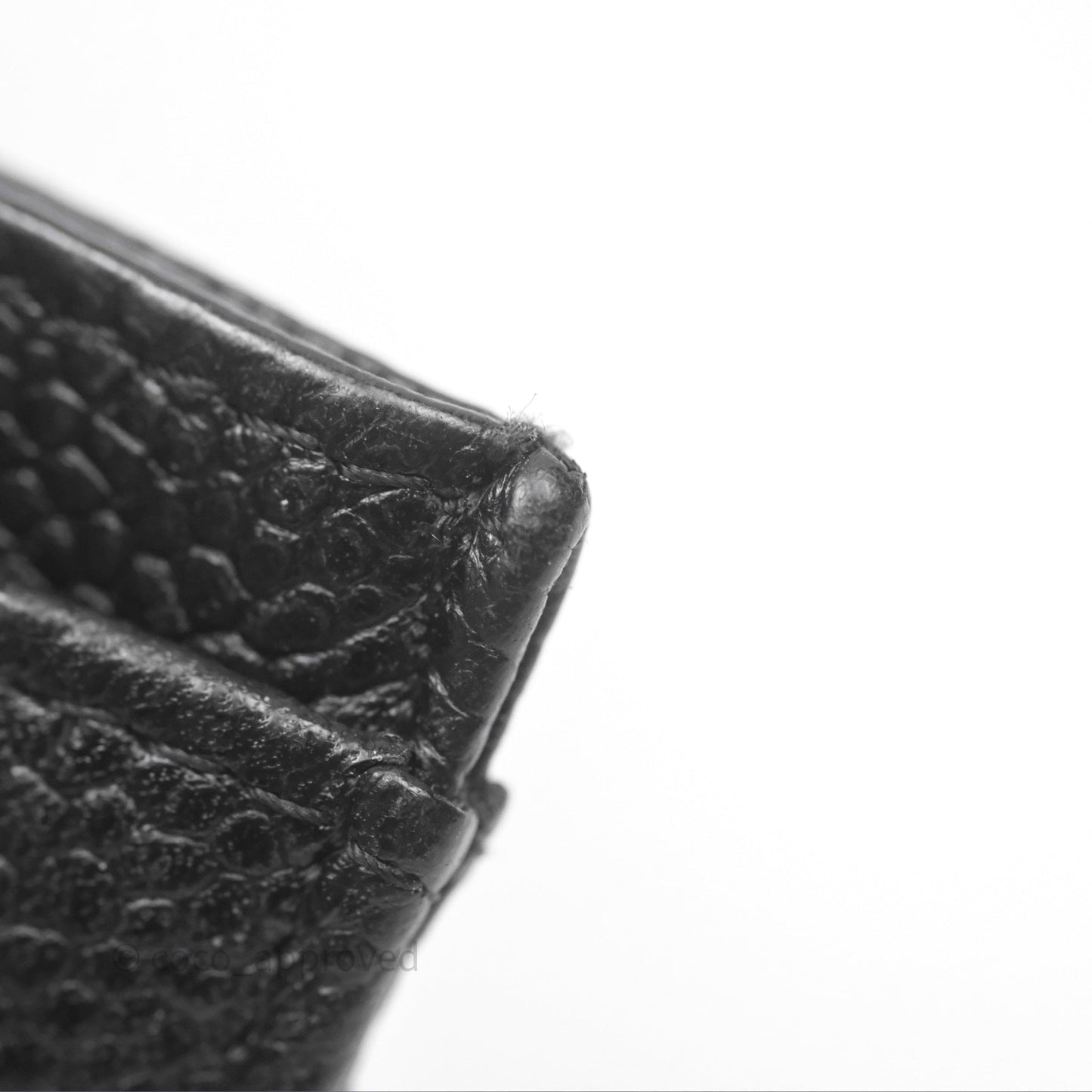 Chanel Classic Flat Card Holder Black Caviar Gold Hardware