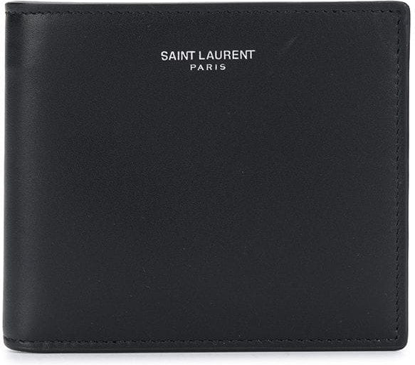 Luxury Saint Laurent Men's Leather Bi-Fold Wallet in Black | 3963070U90N