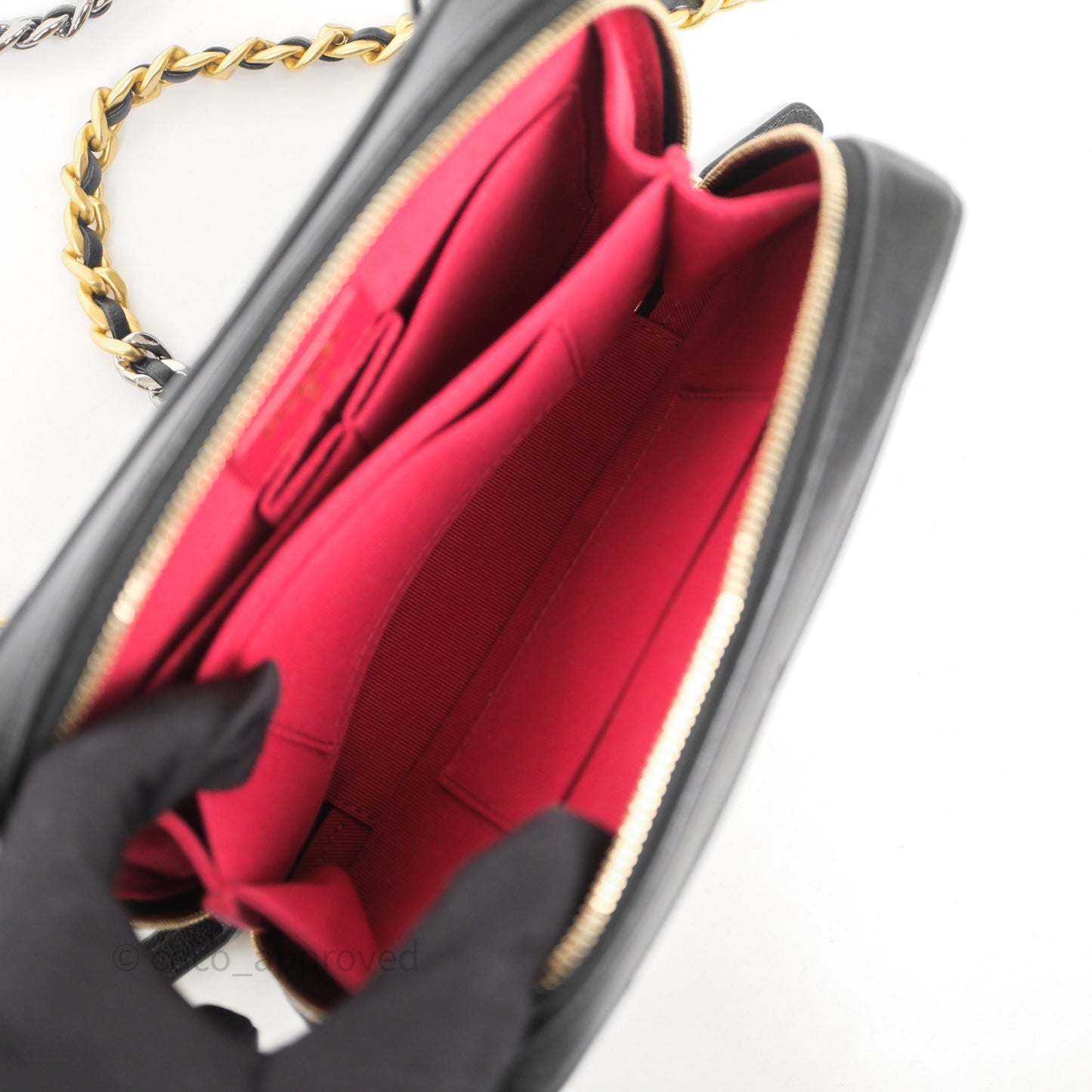 Chanel 19 Camera Bag Black Lambskin Mixed Hardware