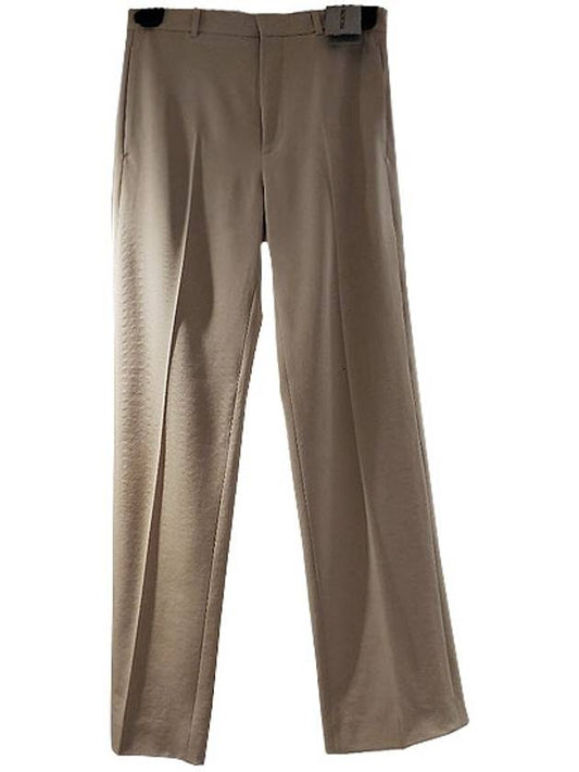 Luxury Balenciaga Straight Pants Beige