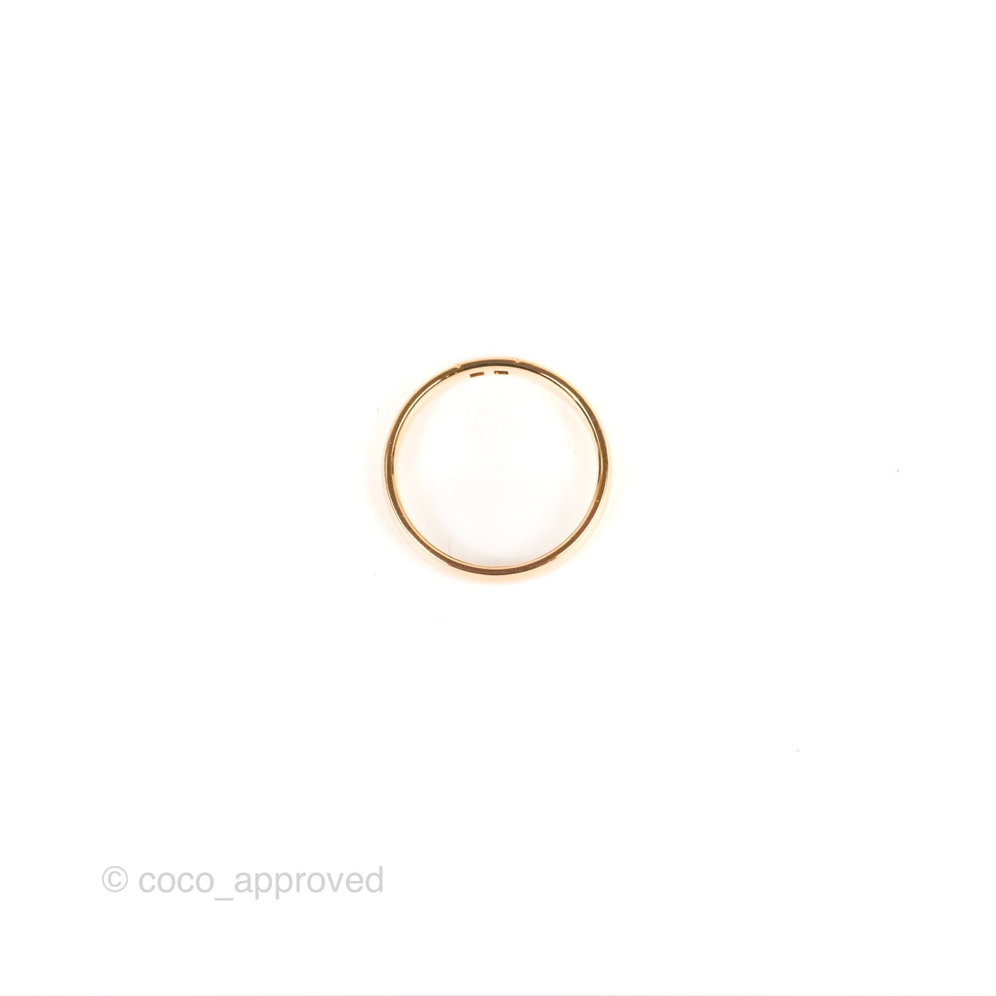 Hermes Ever Herakles Band Ring Rose Gold Size 52