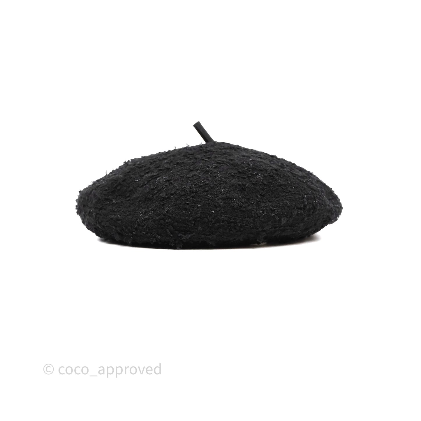 Chanel Beret Tweed Black