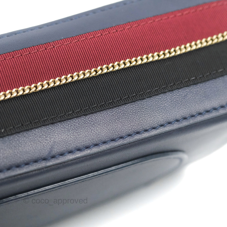 Chanel Nude Reissue 2.55 Medallion Flap 225 Navy Calfskin