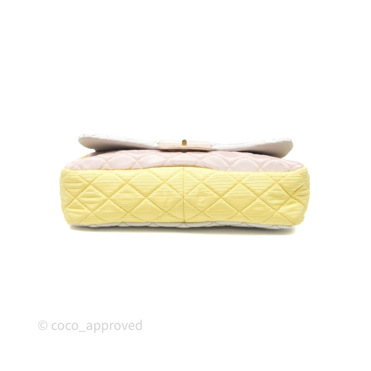 Chanel Reissue Flap Bag Tricolor Pastel Satin Aged Gold Hardware