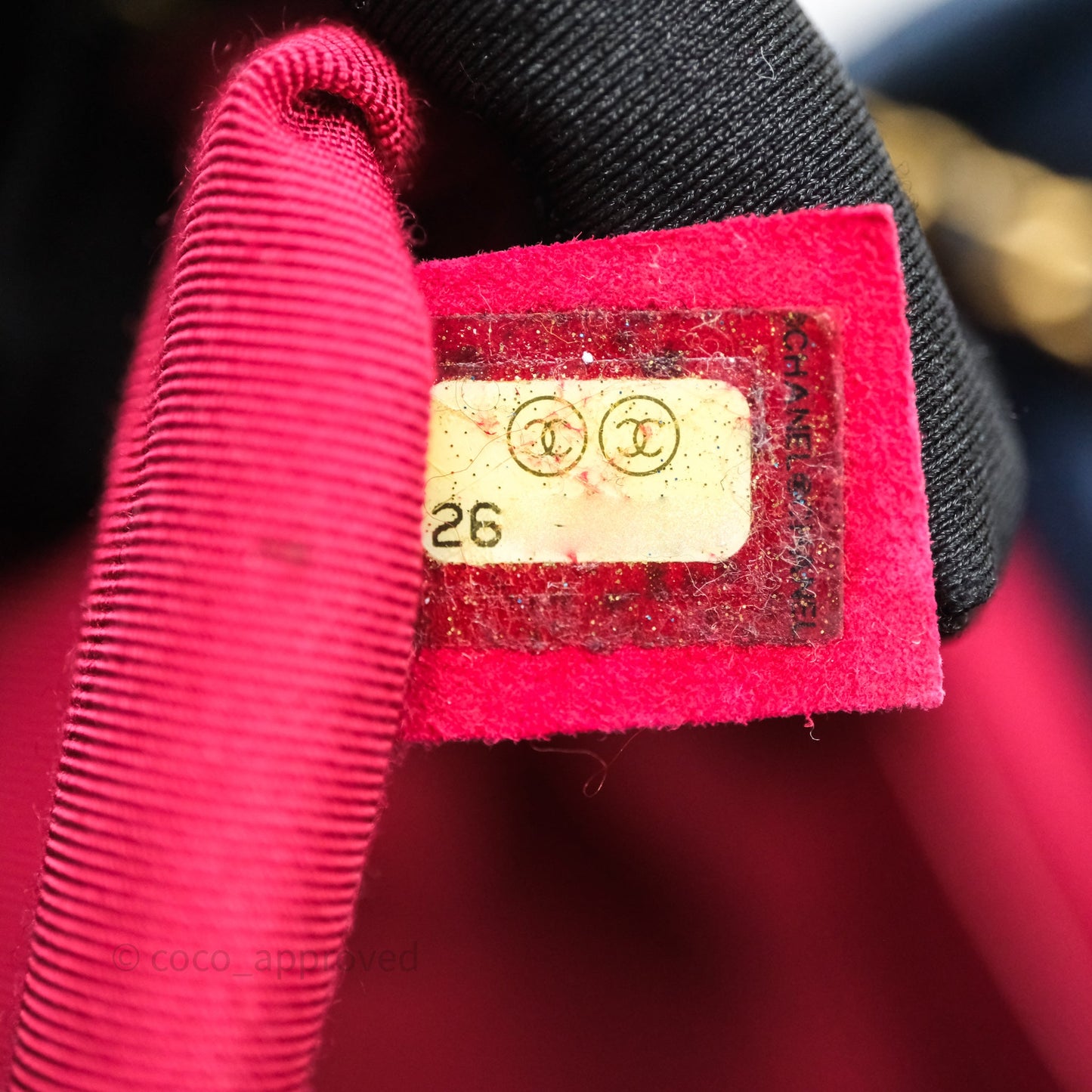 Chanel Small Gabrielle Backpack Quilted Navy Black Aged Calfskin