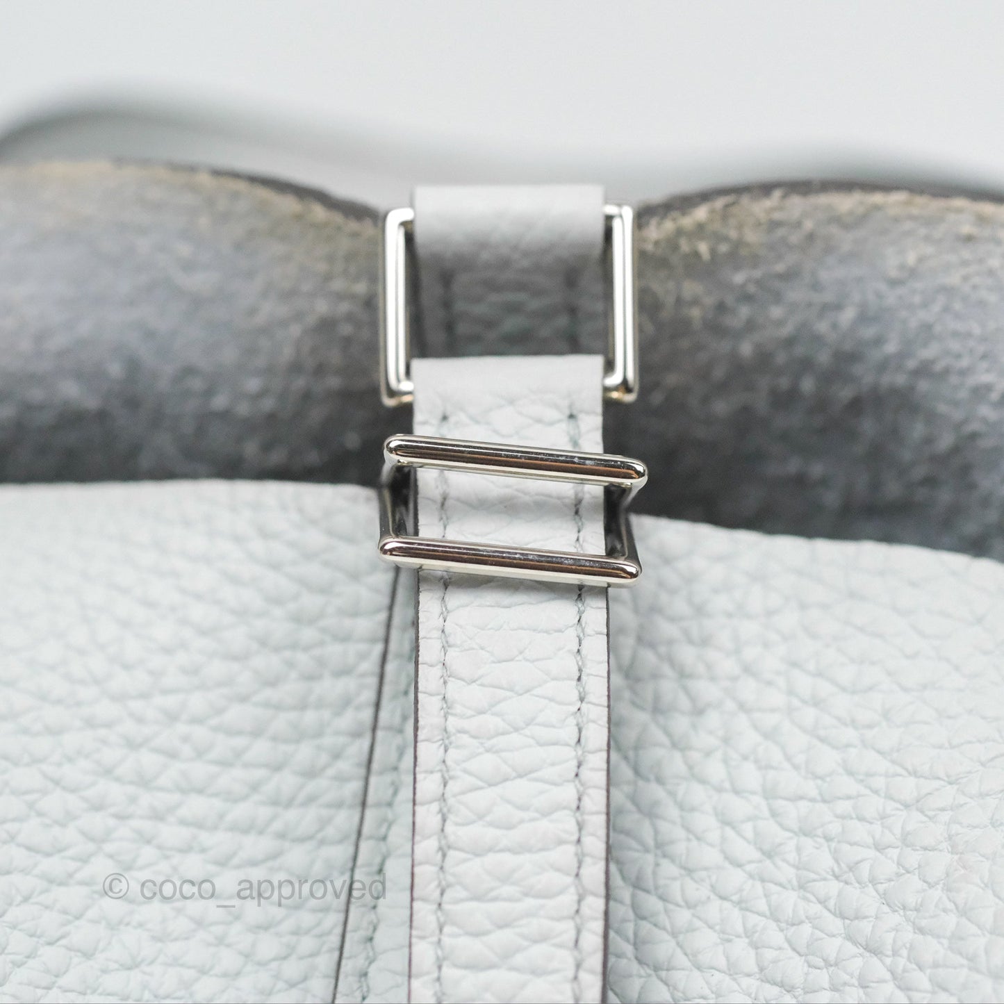 Hermès Picotin Lock 18 Bleu Pale Taurillon Clemence Palladium Hardware