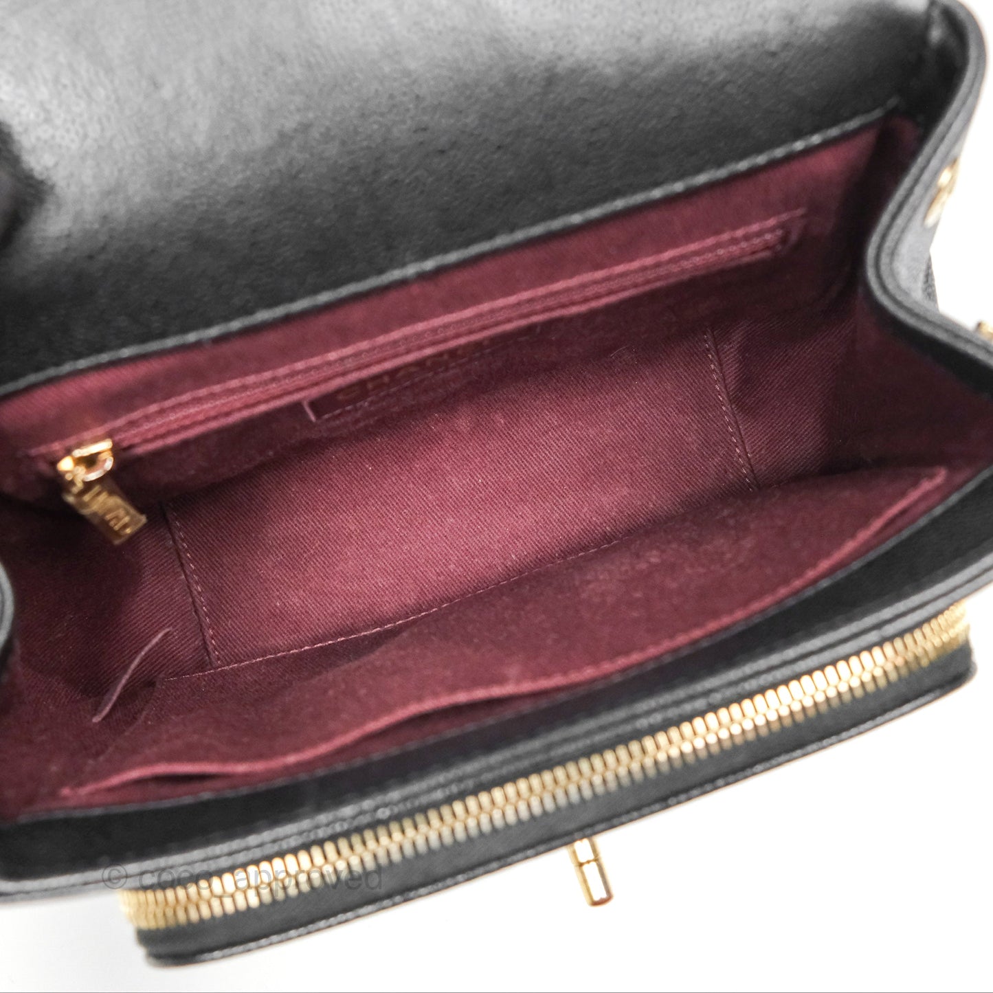Chanel Quilted Small Business Affinity Flap Black Caviar Gold Hardware