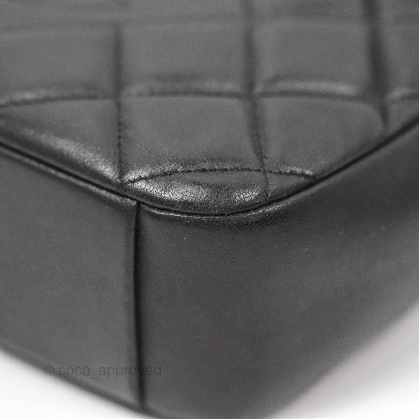Chanel Small CC Camera Bag Quilted Black Lambskin Gold Hardware