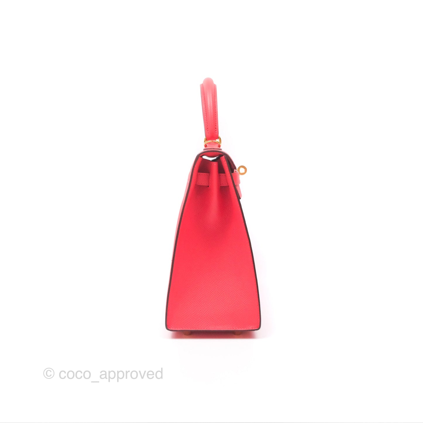 Hermès Kelly 25 Sellier Rose Jaipur Epsom Gold Hardware