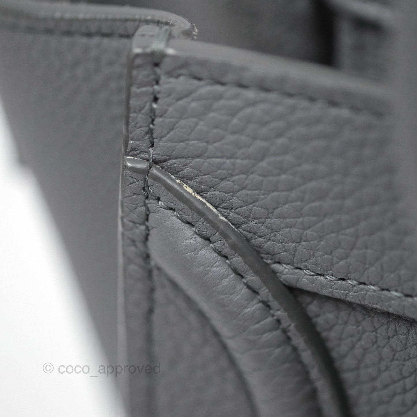 Celine Nano Luggage Bag Grey Drummed Calfskin