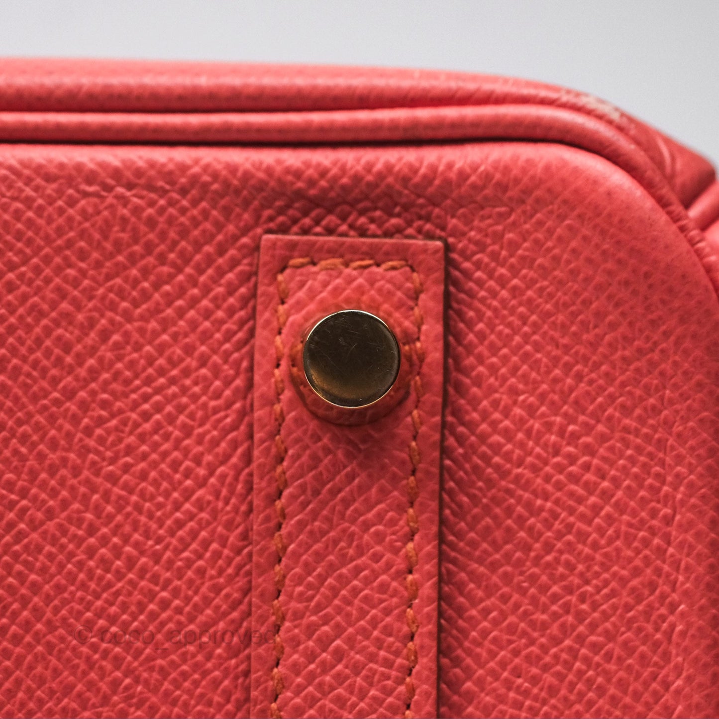 Hermès Birkin 30 Retourne Flamingo I5 Epsom Gold Hardware