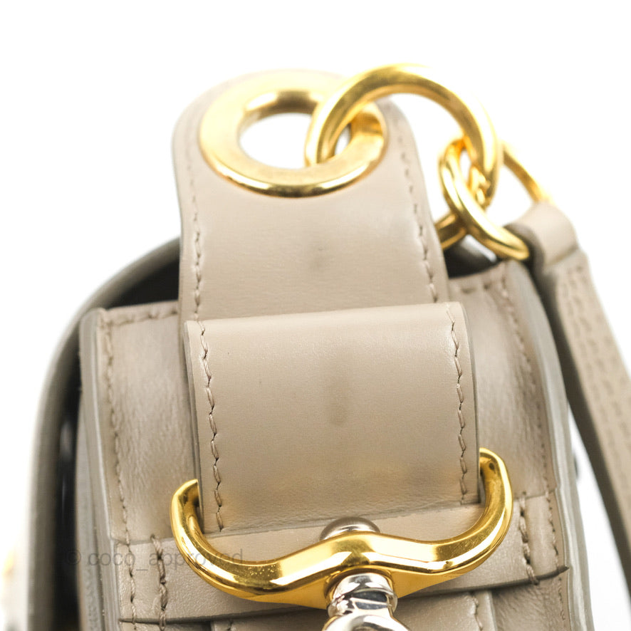 Chloé Small Tess Bag Motty Grey Grained Calfskin