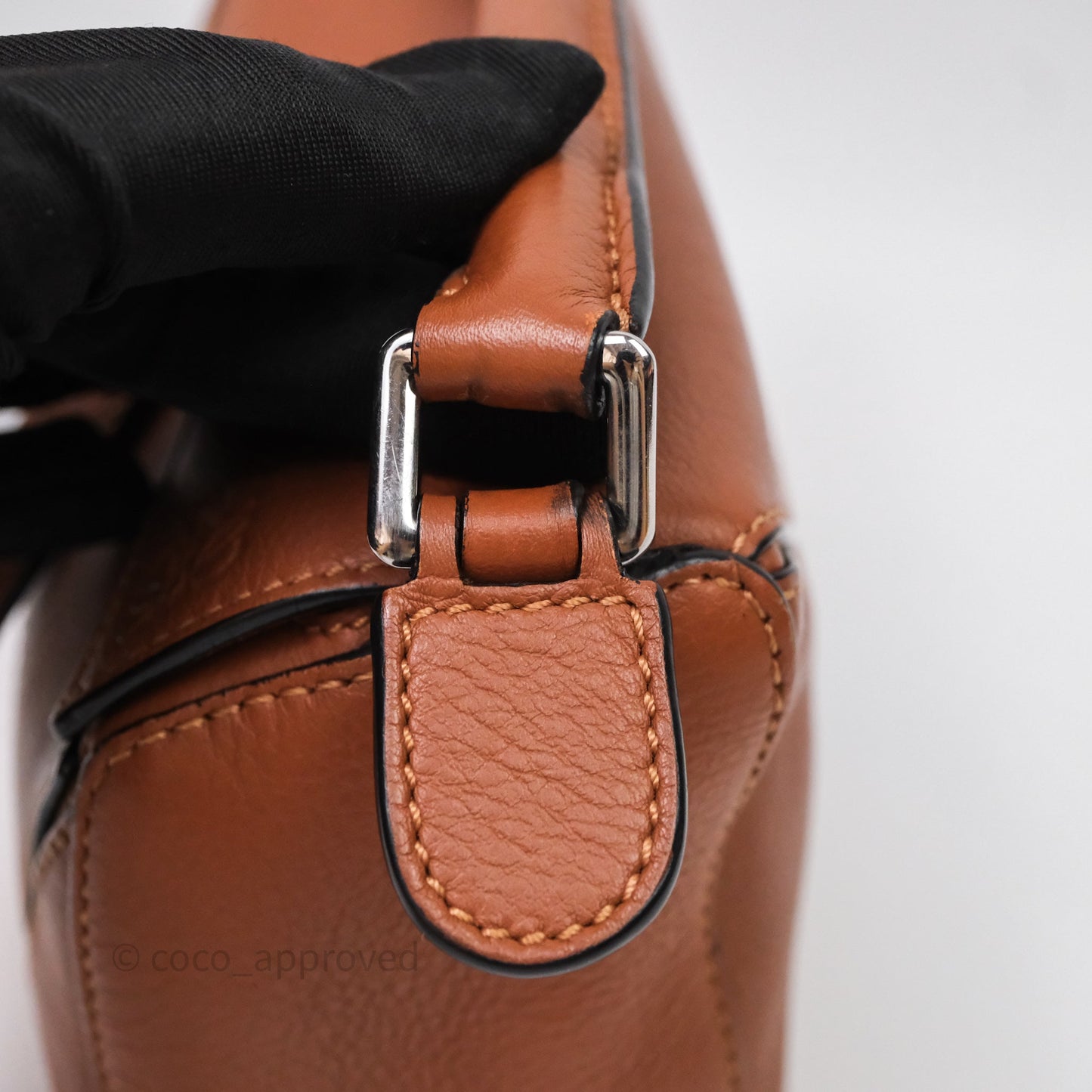 Loewe Mini Puzzle Bag Tan Calfskin Gold Hardware
