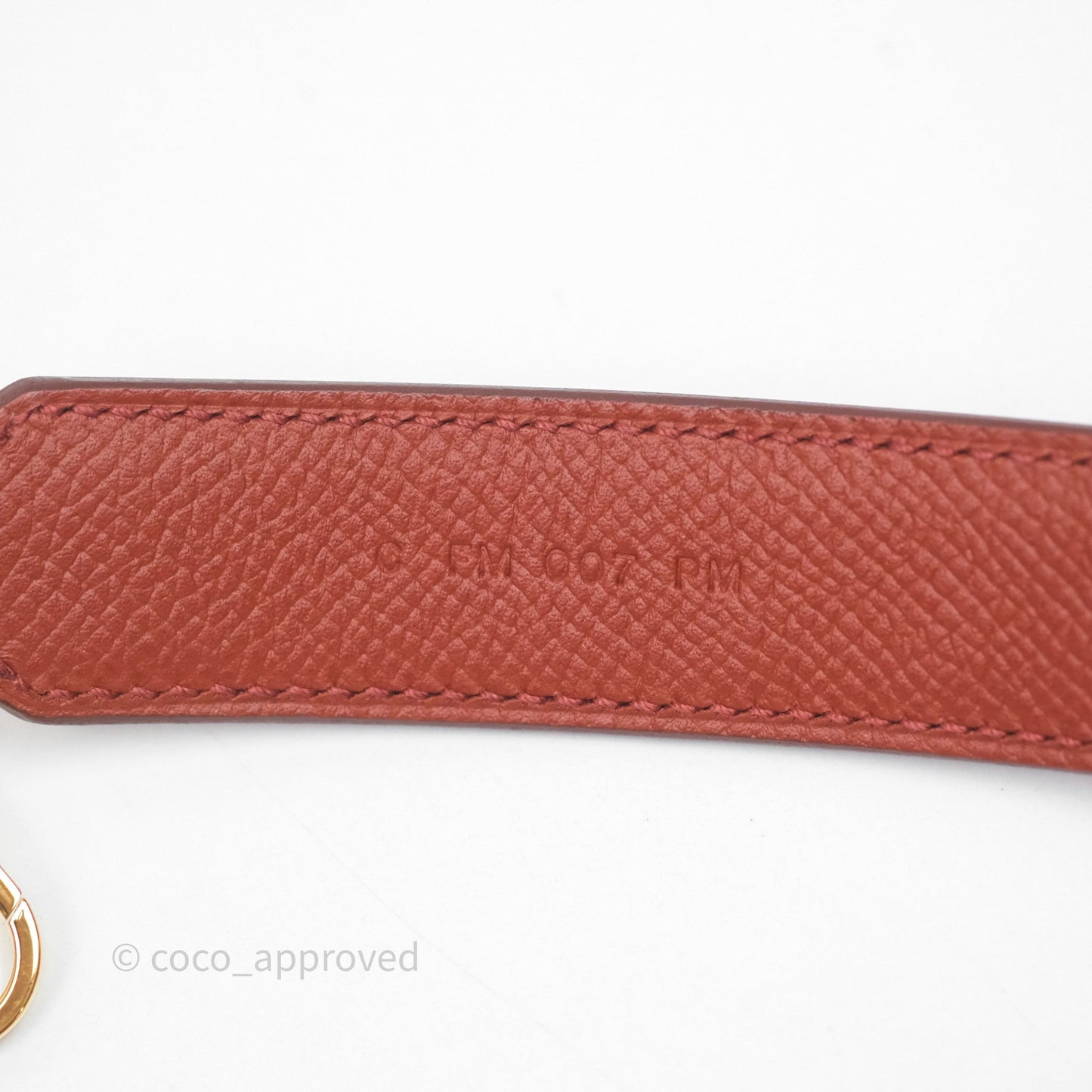 Hermès Tressage Cuir Chevron Strap 25mm Gold Hardware