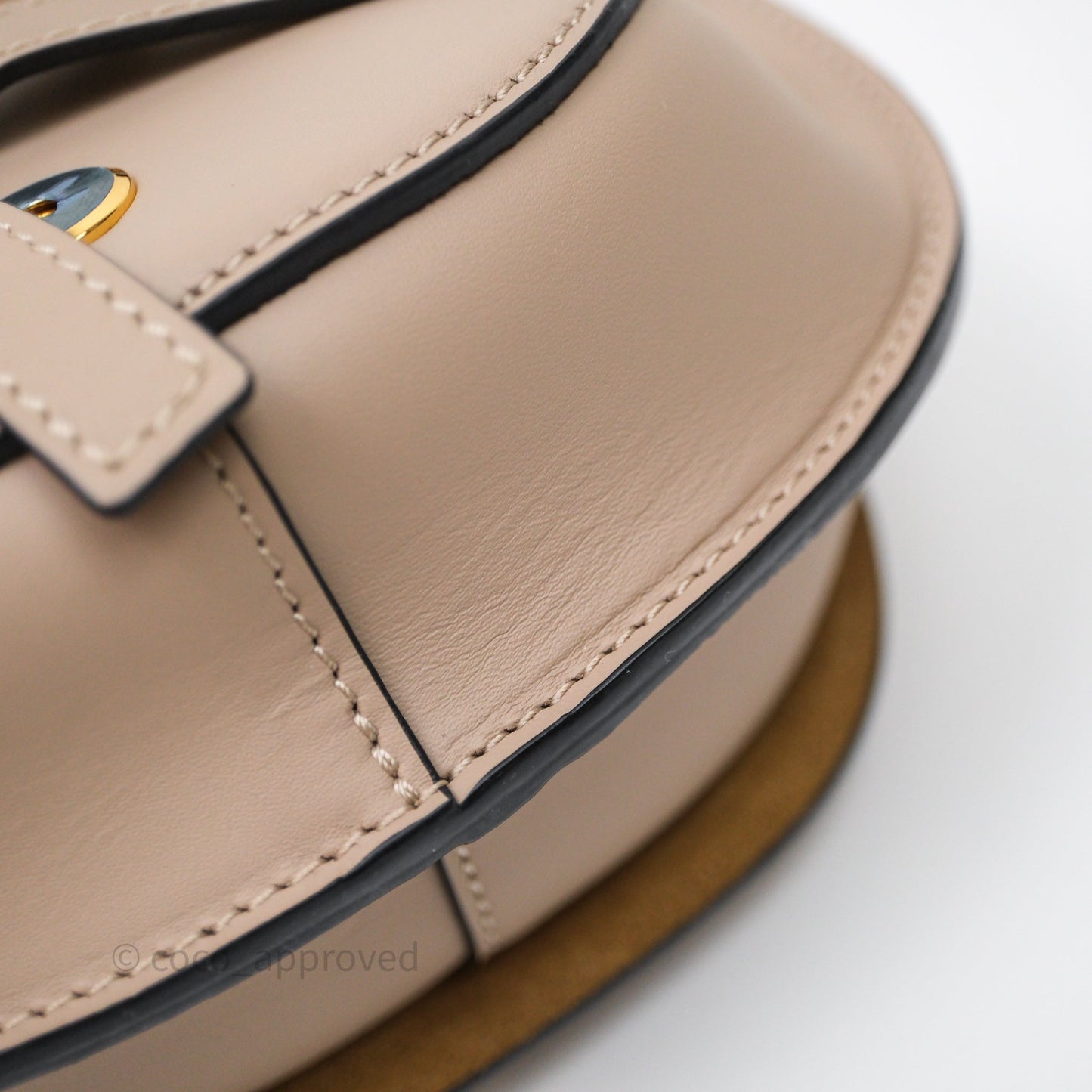 Loewe Mini Gate Dual Bag Beige Sand Soft Calfskin Jacquard Strap