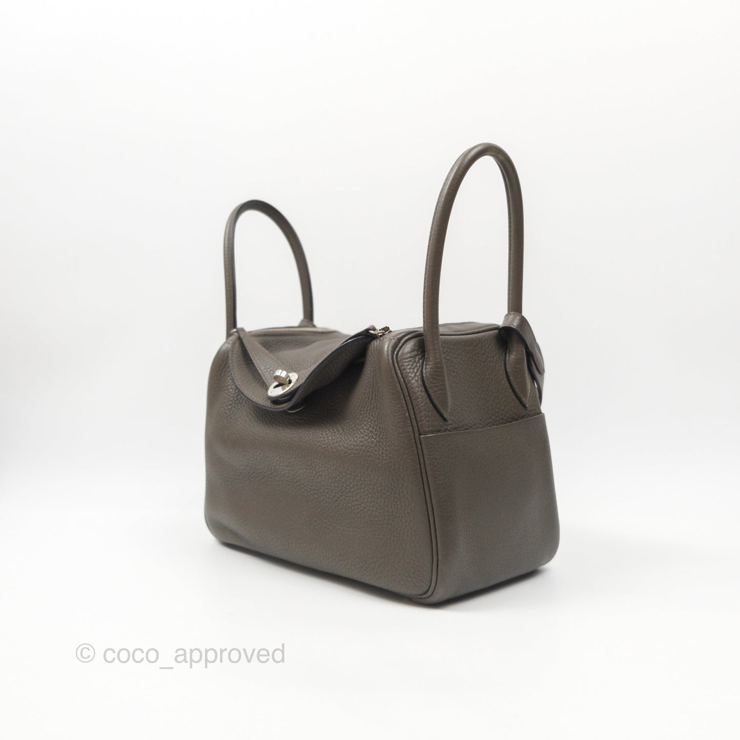 Hermès Lindy 26 Etain 8F Clemence Palladium Hardware